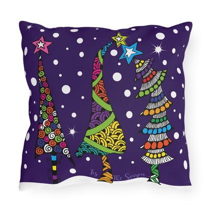 Winter Tree Outdoor Pillow