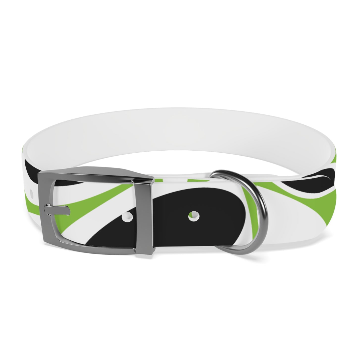 Lime Vivid Petal Edge Dog Collar