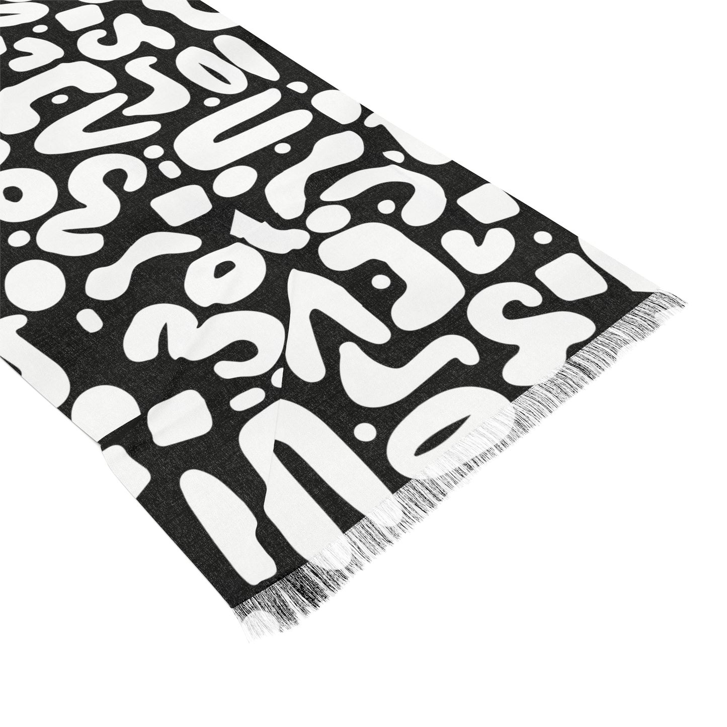 Black $ White  DooDad Light Scarf
