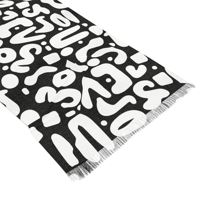 Black $ White  DooDad Light Scarf