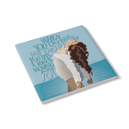 Do Things For Your Soul Ceramic Coaster