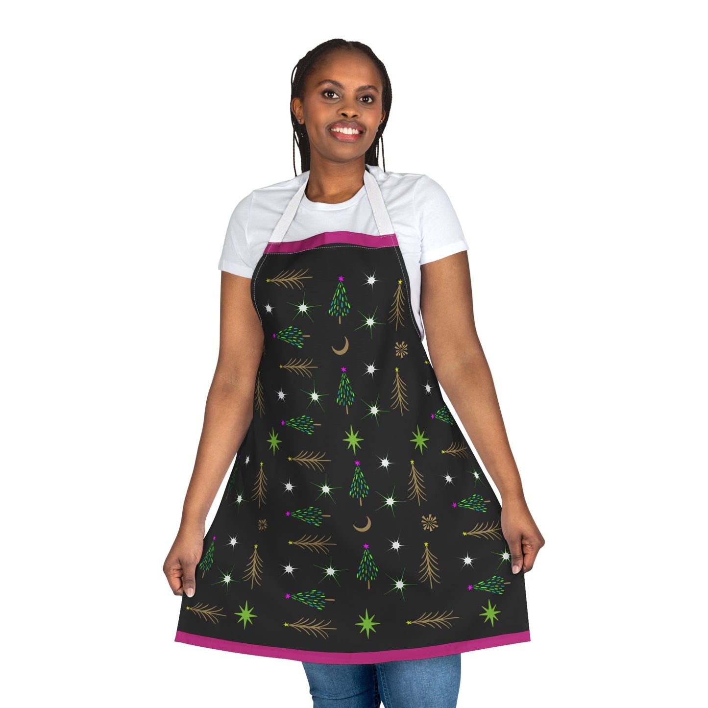 Gold Trees Apron, 5-Color Straps (AOP)