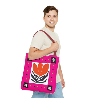 Orange Petal Pop Tote Bag