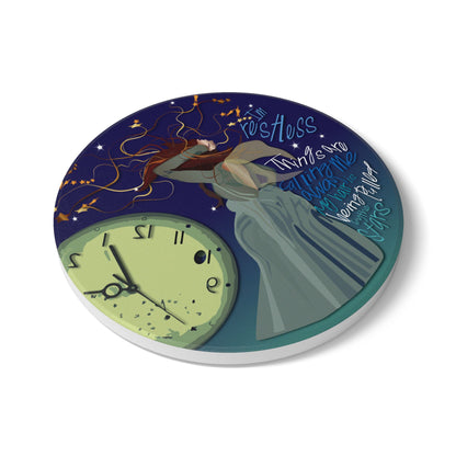 Hair is being pulled by the Stars Ceramic Coaster