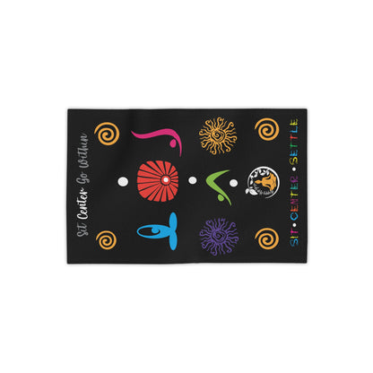 I Love Yoga Beach Towels