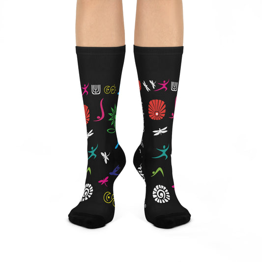 I Love Yoga Cushioned Crew Socks