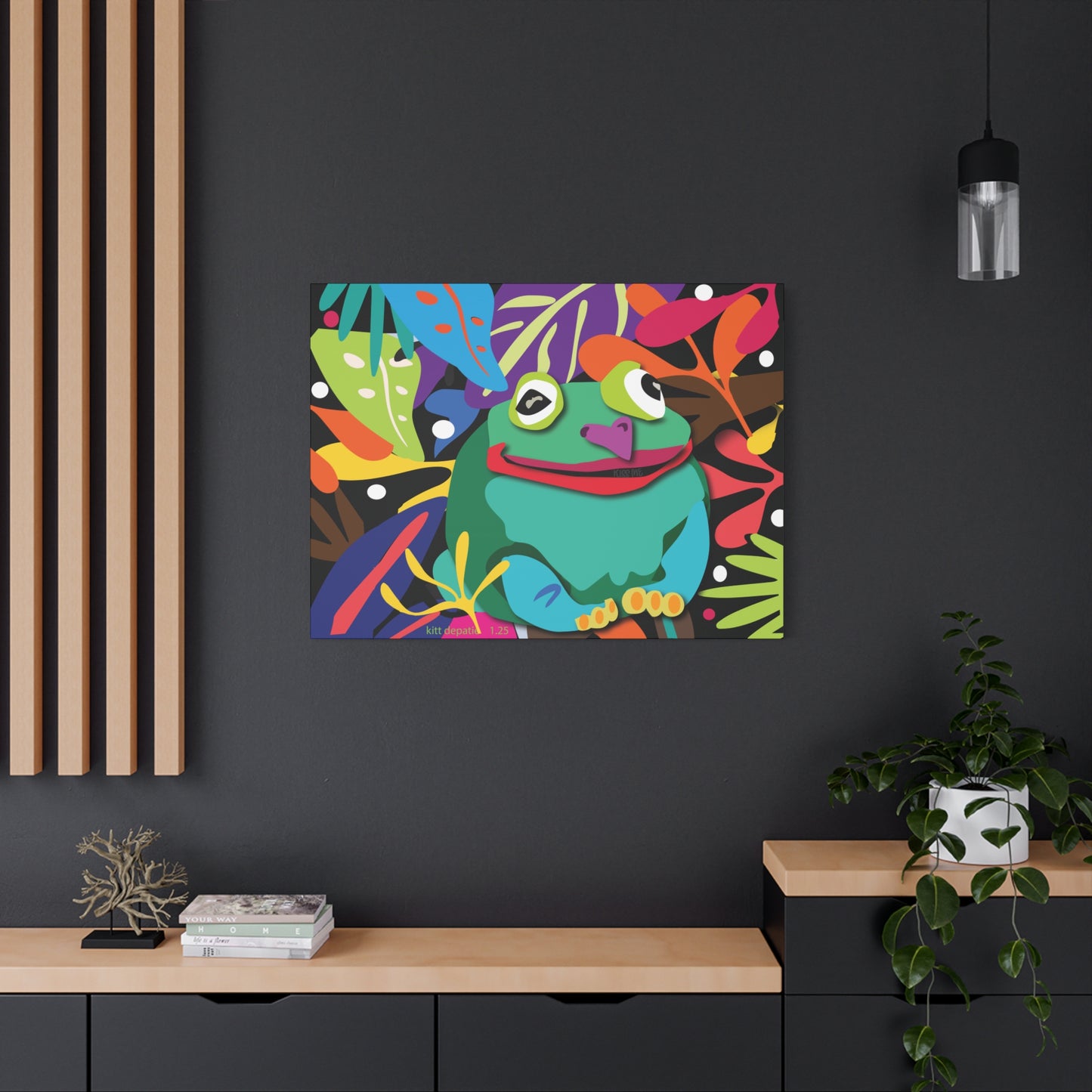 Frogalicous Matte Canvas, Stretched, 1.25"