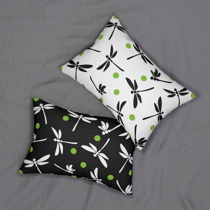Dragon Fly Spun Polyester Lumbar Pillow