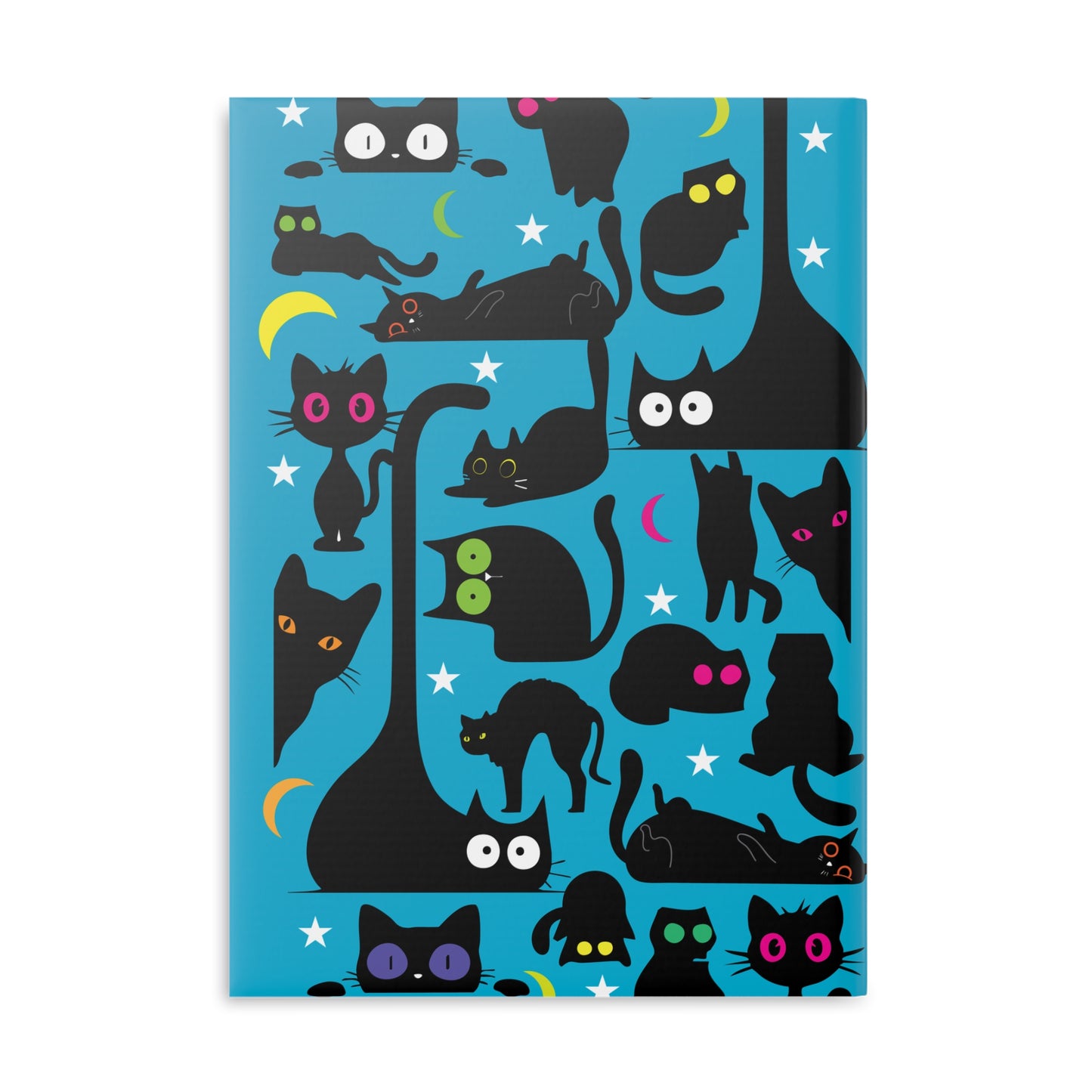 Blue Wicked Whiskers Hardcover Notebook with Puffy Covers