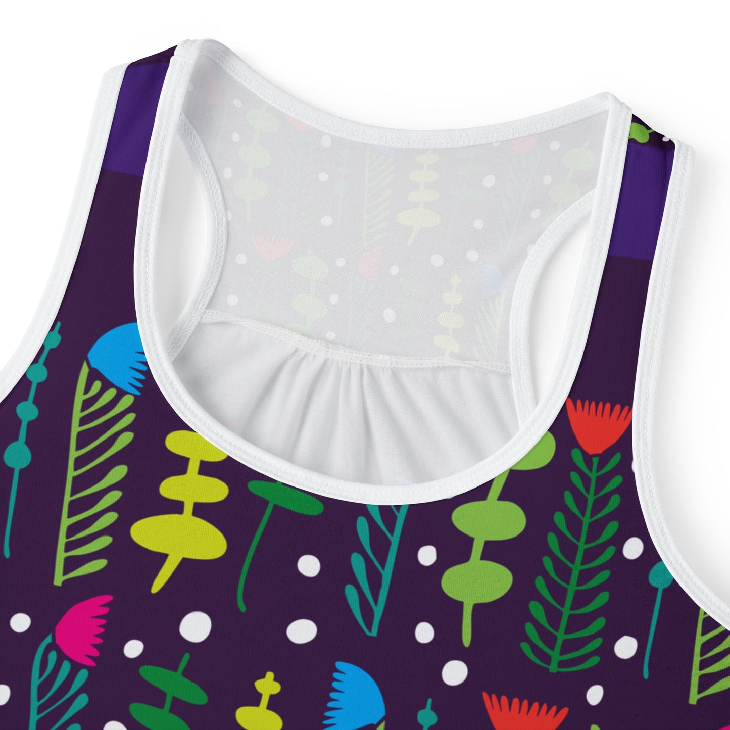 Purple Groovy Garden Women's Tank Top