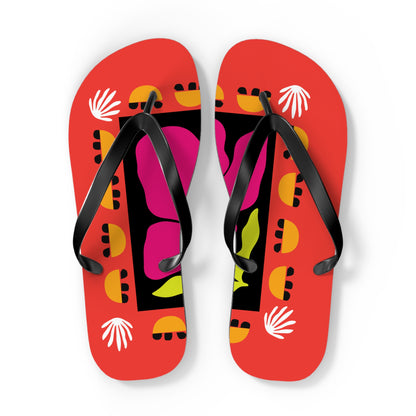 Pink Petal Pop Flip Flops