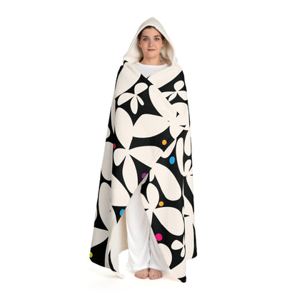 Daisey Dazzle Hooded Sherpa Fleece Blanket