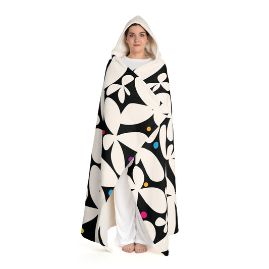 Daisey Dazzle Hooded Sherpa Fleece Blanket
