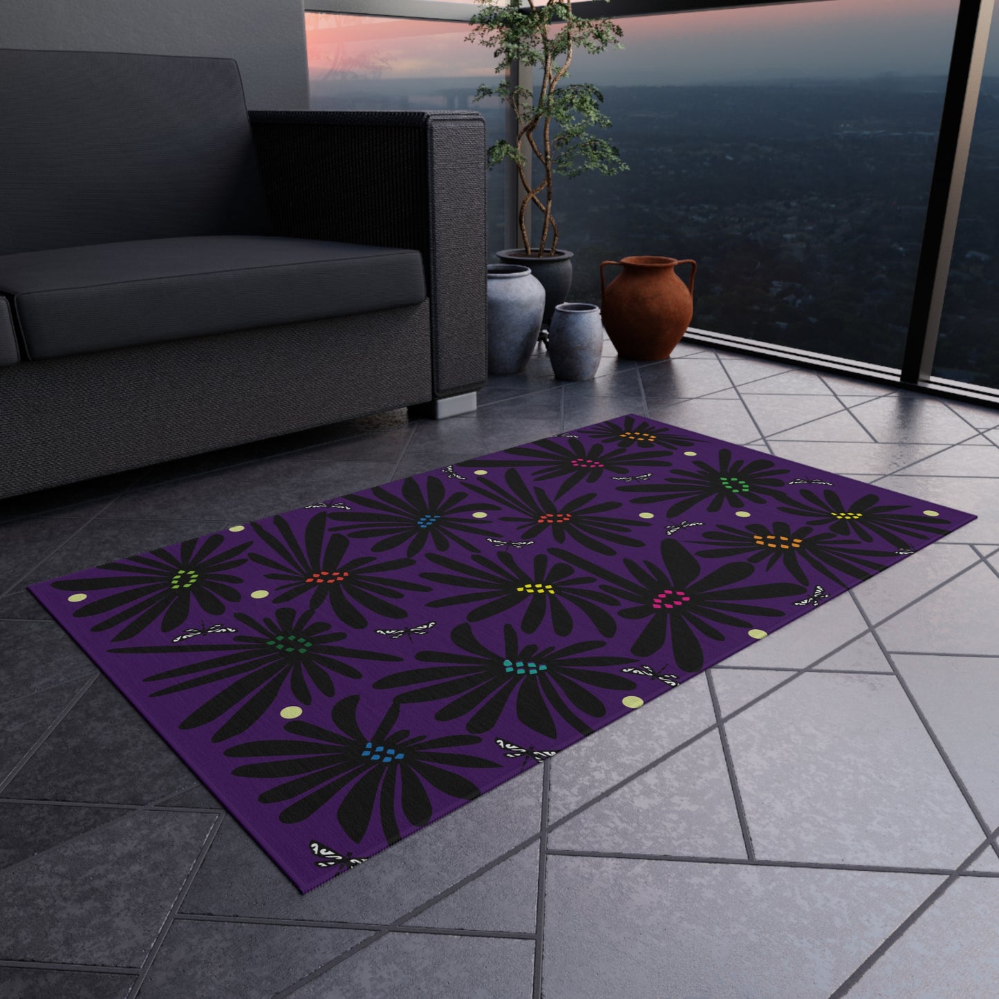 Velvet Petals Outdoor Rug