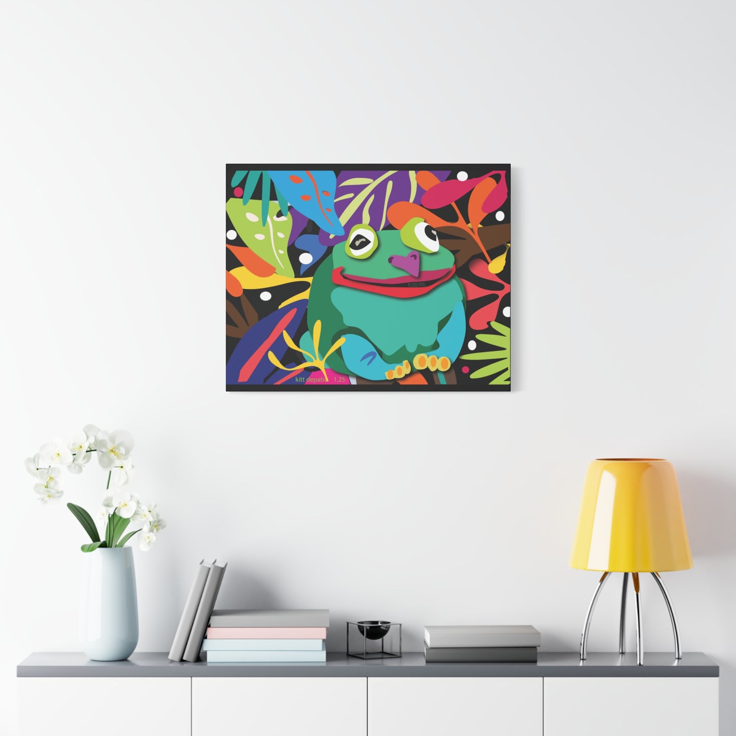 Frogalicous Matte Canvas, Stretched, 1.25"