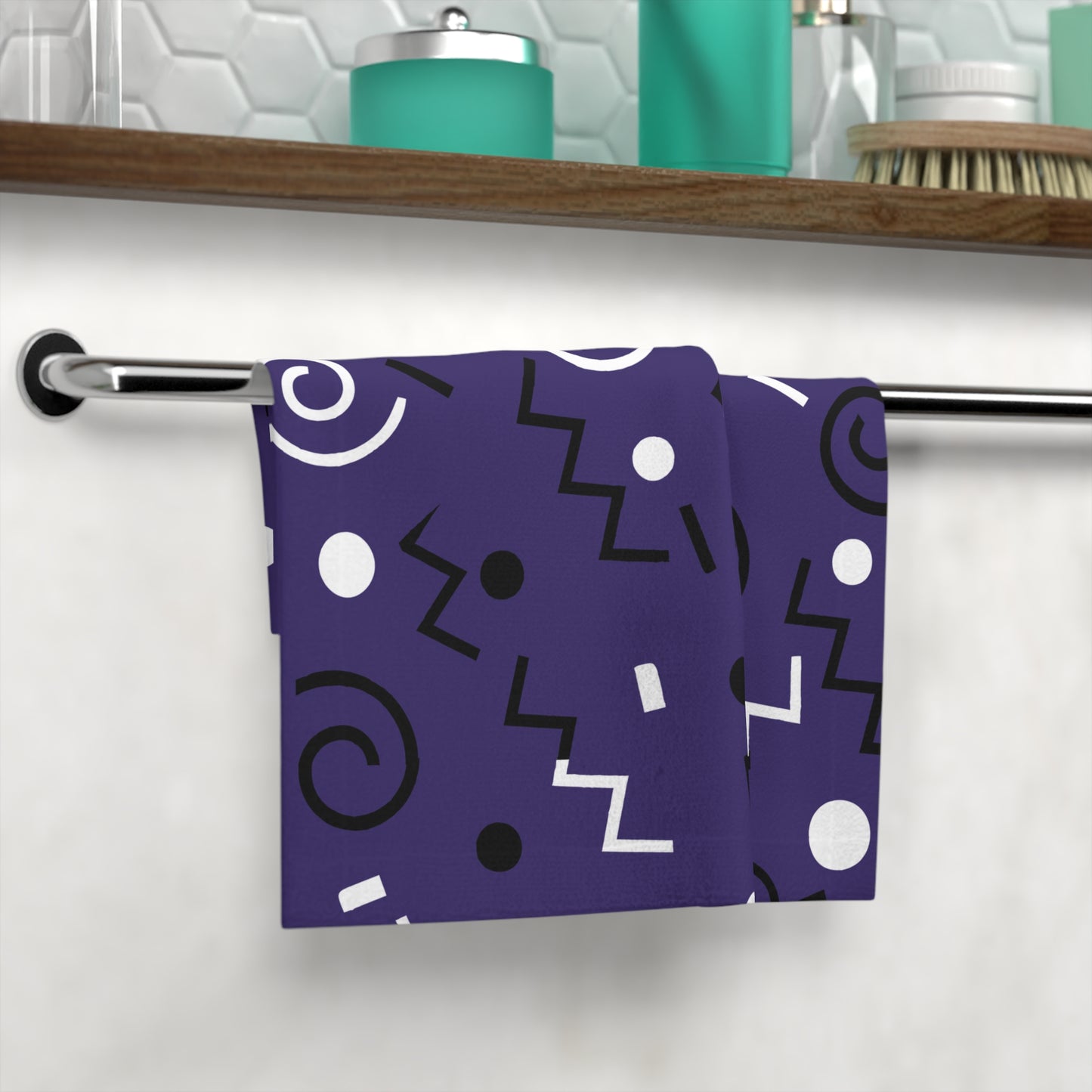 Purple Swirlverse Face Towel