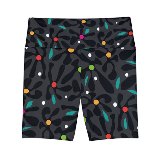 Chromatic Bloom  Women's Workout Shorts