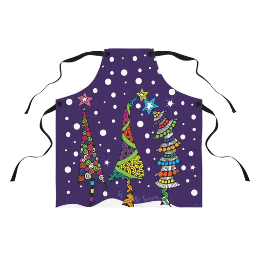 3 Holiday Trees Apron