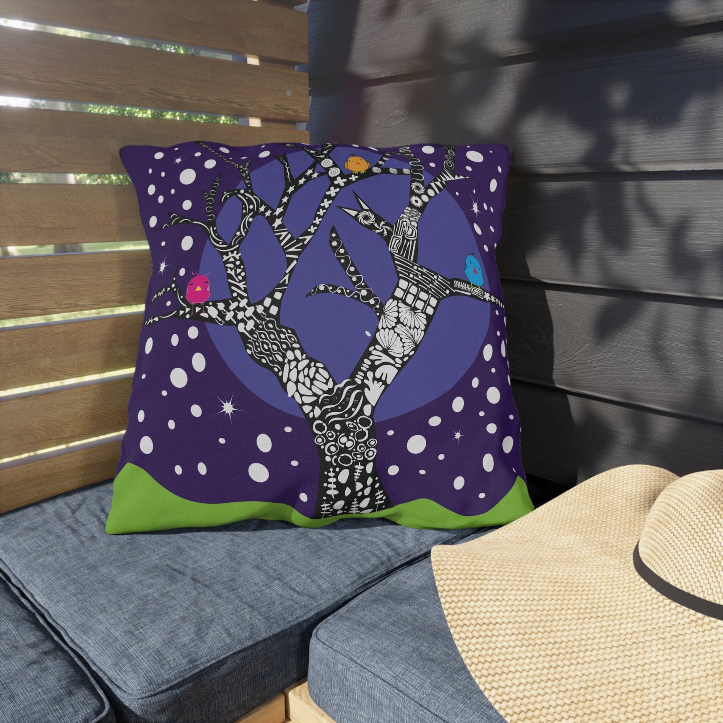 Winter Tree Outdoor Pillow