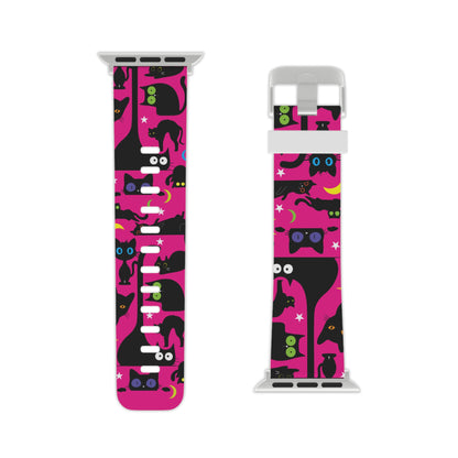 Pink Wicked Whiskers  Watch Band for Apple Watch