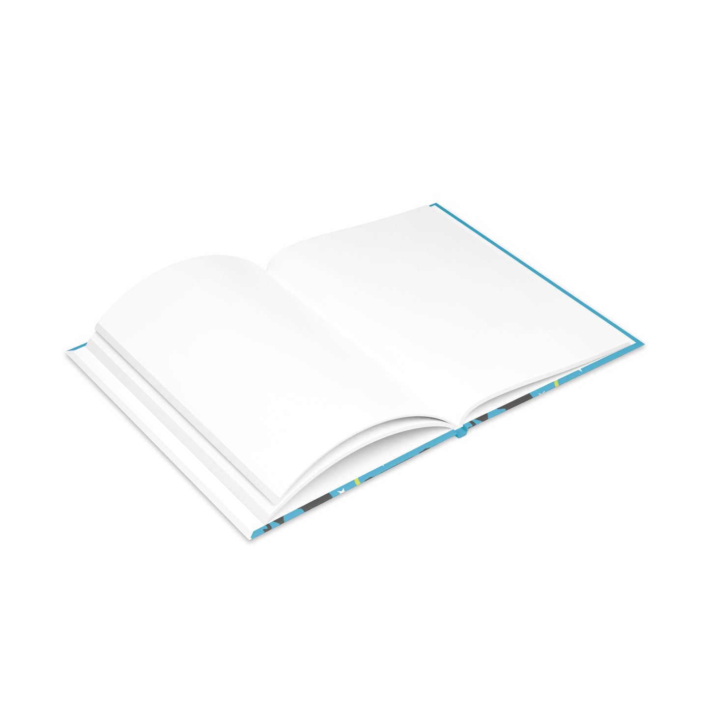 Blue Wicked Whiskers Hardcover Notebook with Puffy Covers
