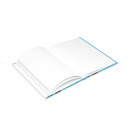 Blue Wicked Whiskers Hardcover Notebook with Puffy Covers