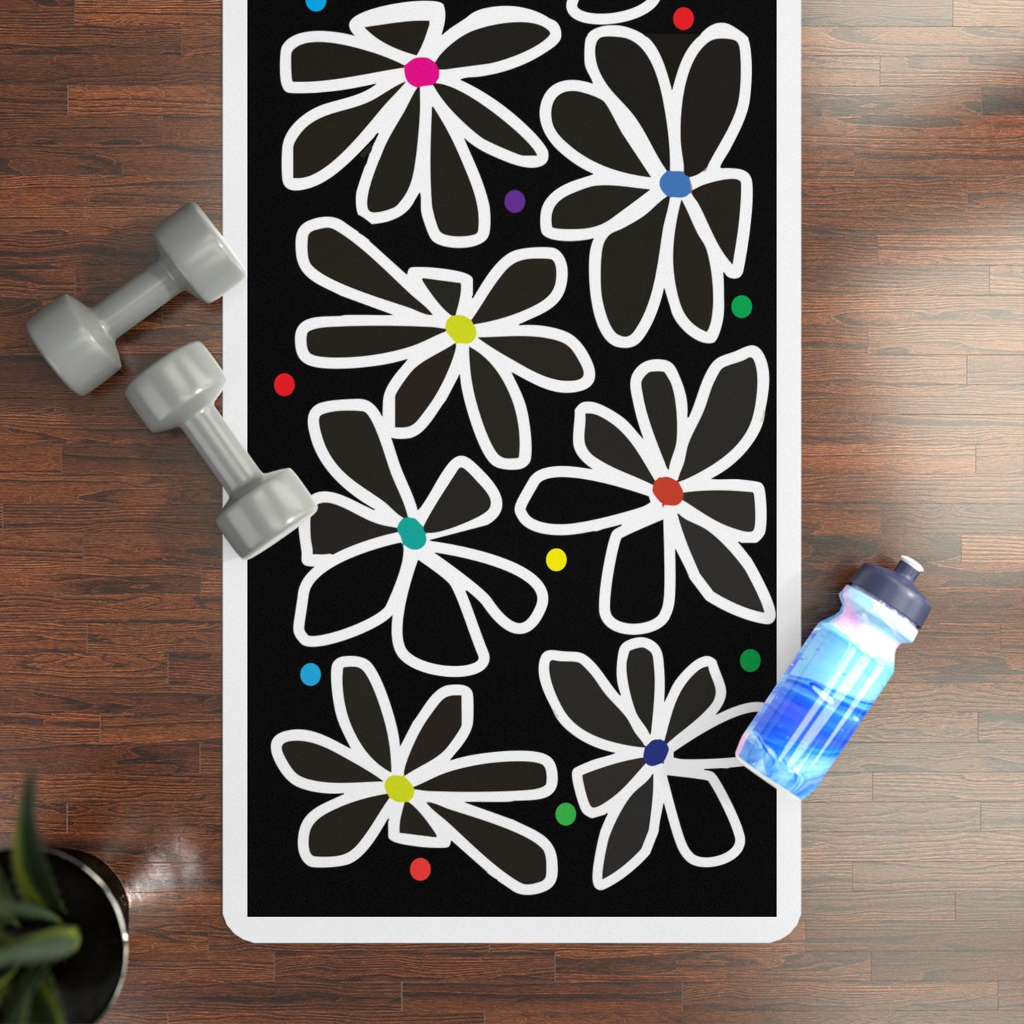 Daisy Dazzle Rubber Yoga Mat
