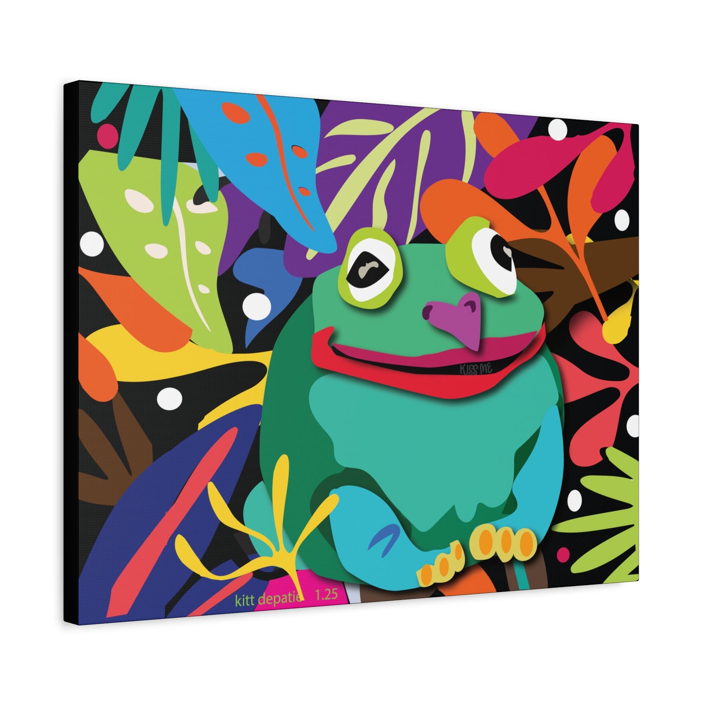 Frogalicous Matte Canvas, Stretched, 1.25"