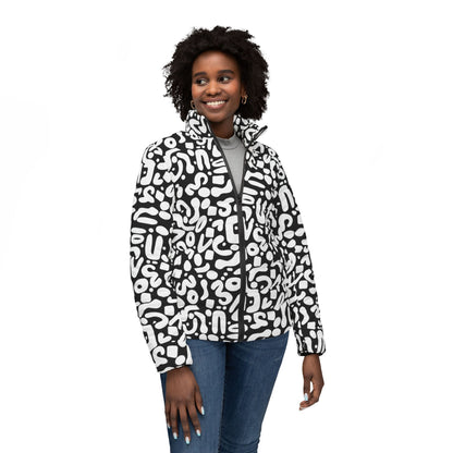 White Optic Pop Women’s Puffer Jacket