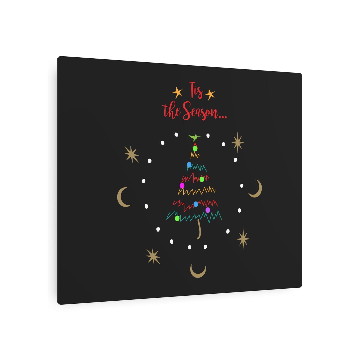 Tis the Season Metal Art Sign