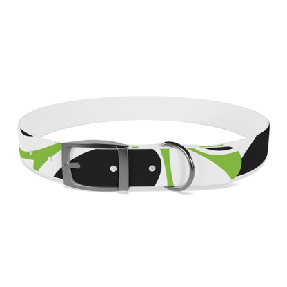 Lime Vivid Petal Edge Dog Collar