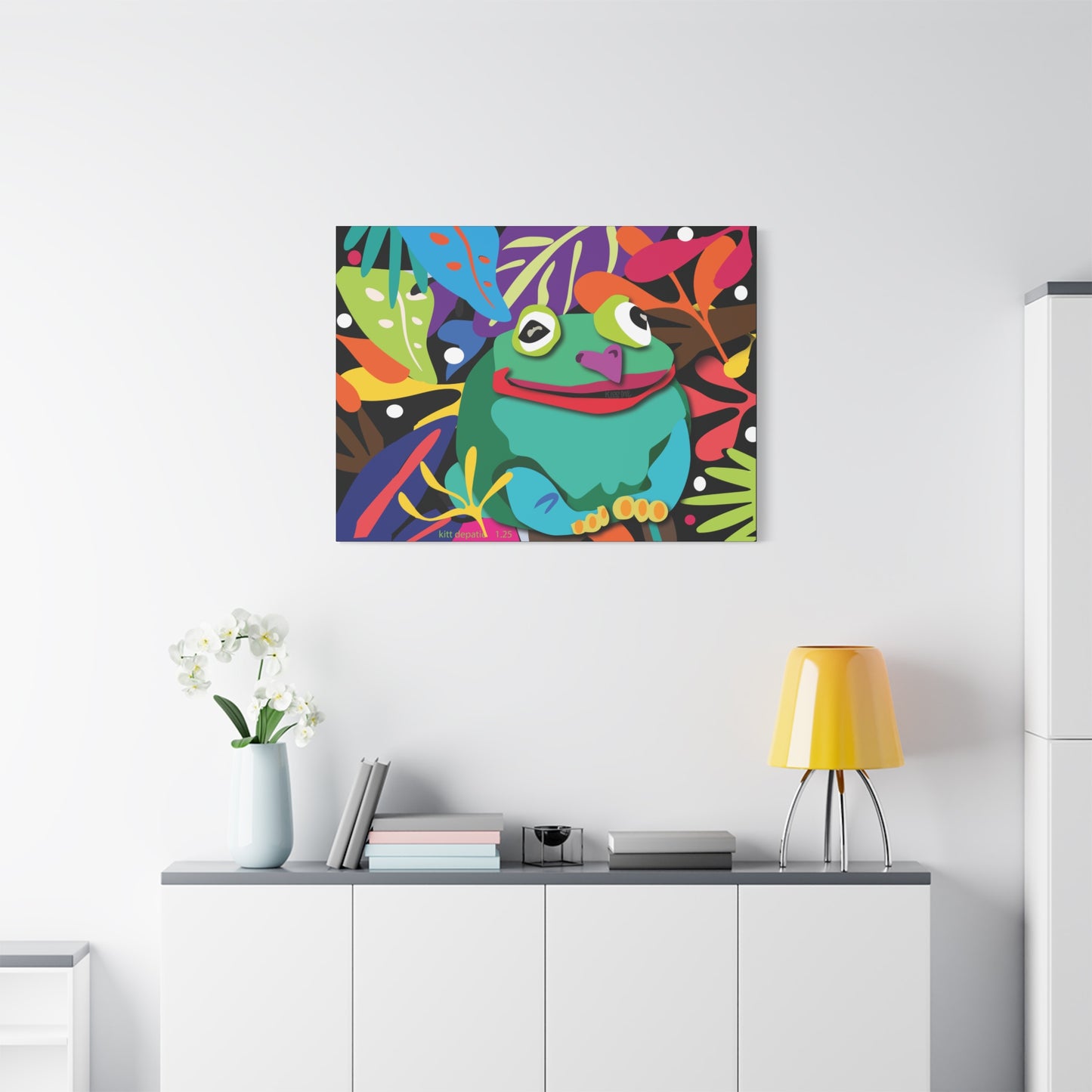 Frogalicous Matte Canvas, Stretched, 1.25"