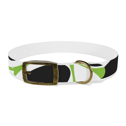 Lime Vivid Petal Edge Dog Collar