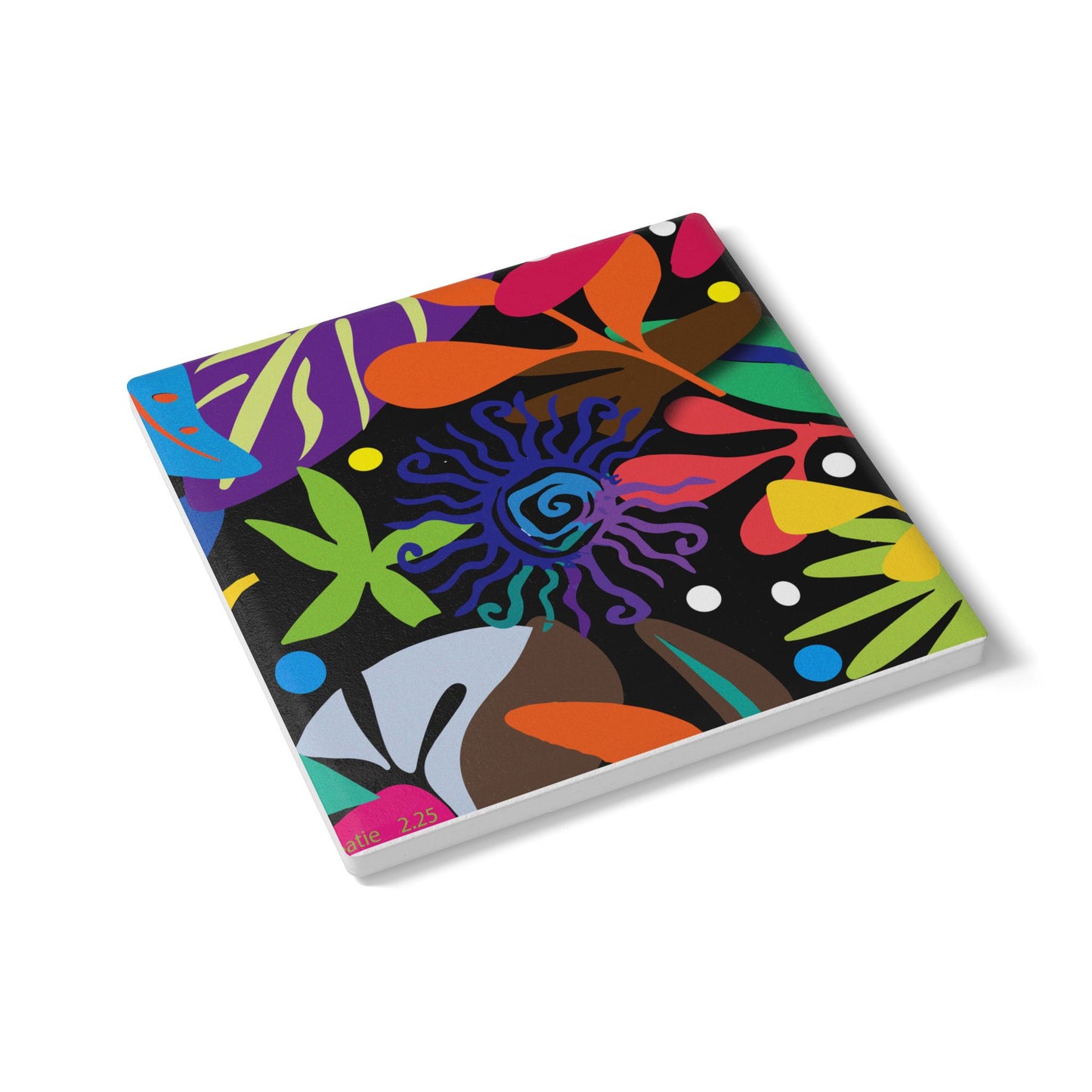 Twilight Floral Bouquet Ceramic Coaster