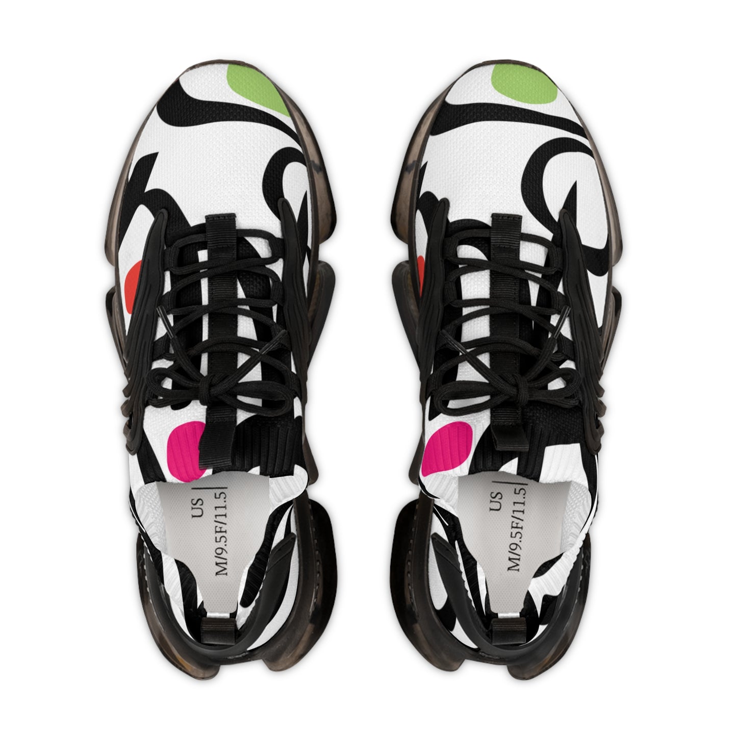 Electric Geometry Men's Mesh Sneakers
