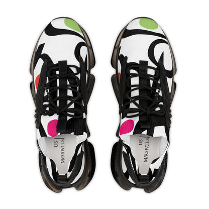 Electric Geometry Men's Mesh Sneakers