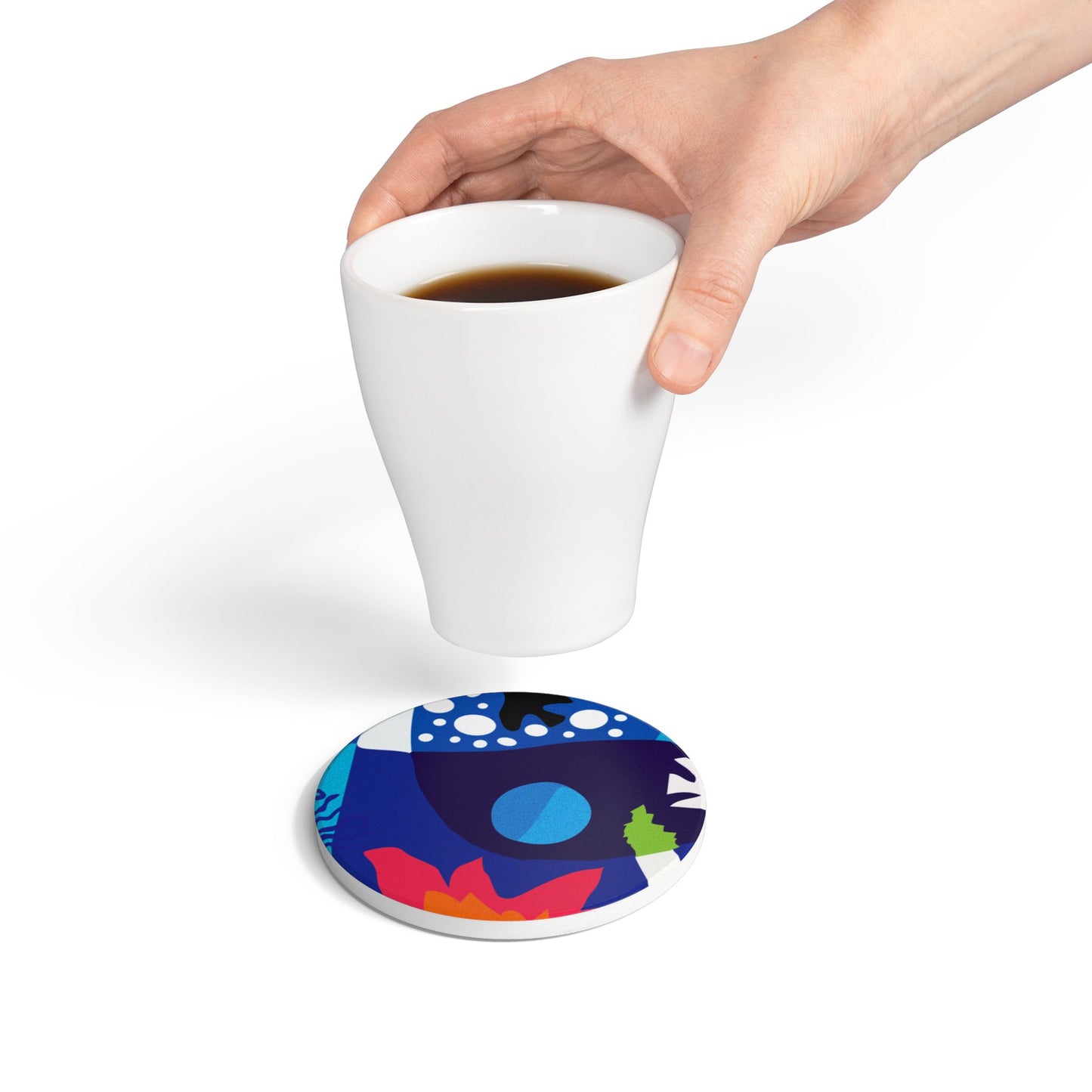 Twilight Bouquet Ceramic Coaster