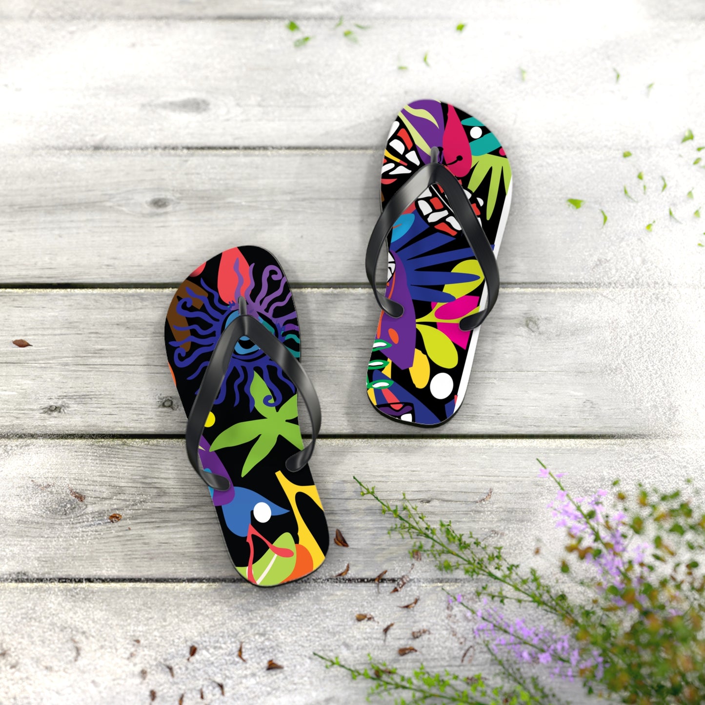 Twilight Bouquet  Flip Flops