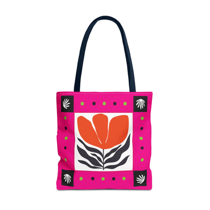 Orange Petal Pop Tote Bag