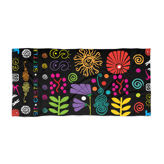Sit settle Beach Towel