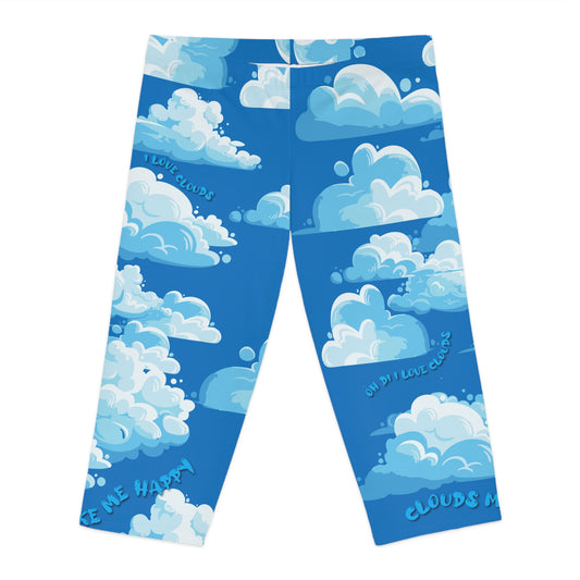 In The Clouds Women's Capri Leggings