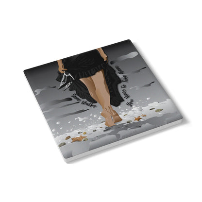 Some Walks Ceramic Coaster