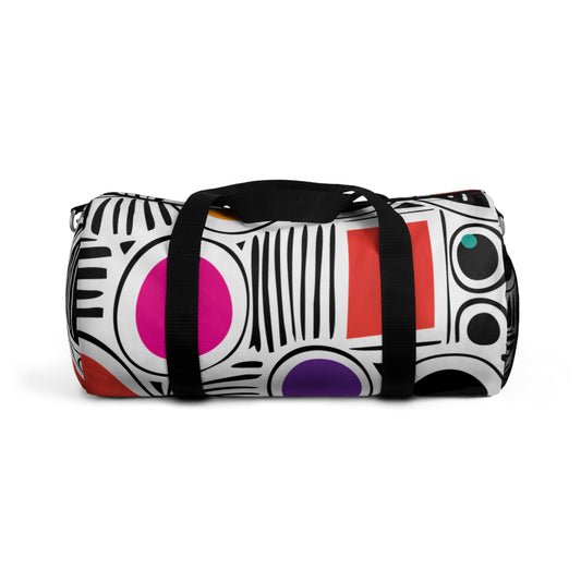 White Geosplash Duffel Bag