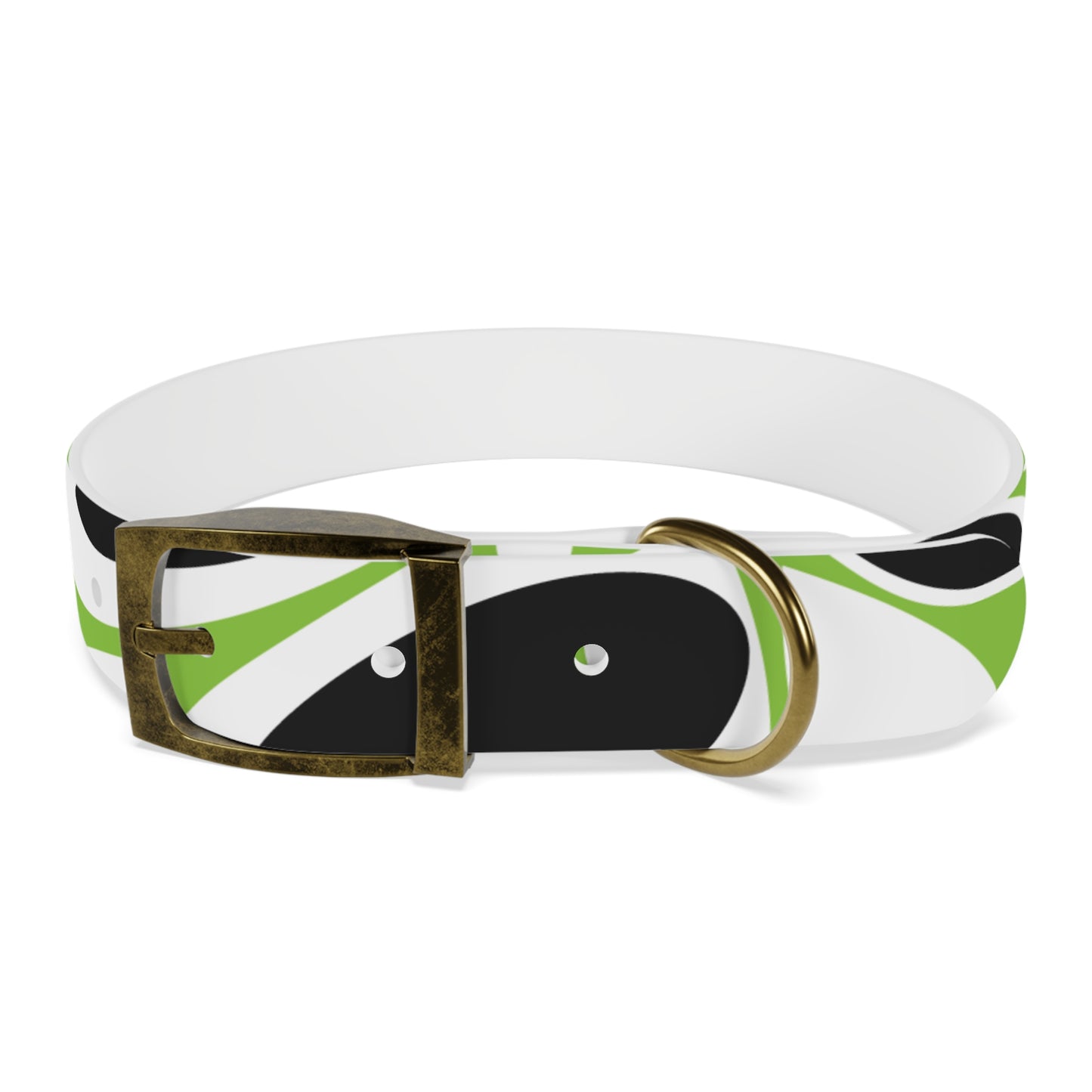 Lime Vivid Petal Edge Dog Collar