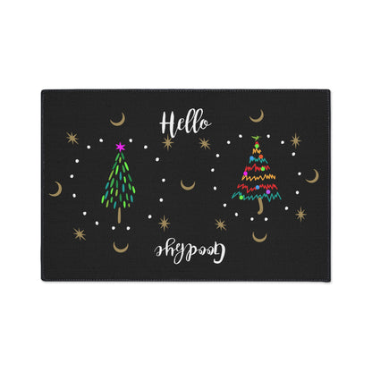 3 Trees Holiday Heavy Duty Floor Mat