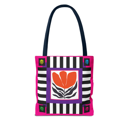 Orange Petal Pop Tote Bag