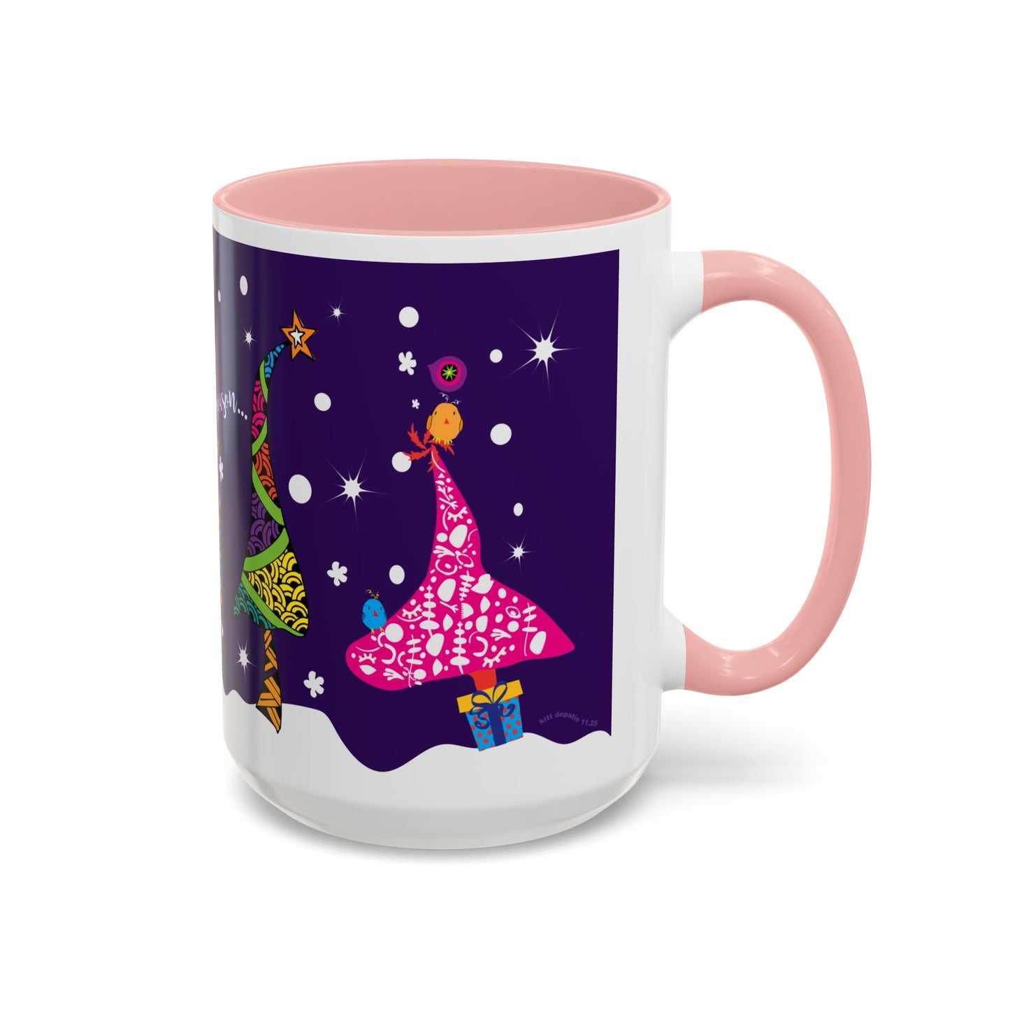 Holiday Trees Accent Coffee Mug (11, 15oz)
