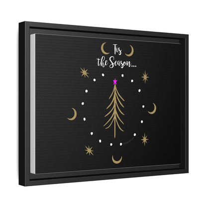 Tis the Season Gold tree Canvas