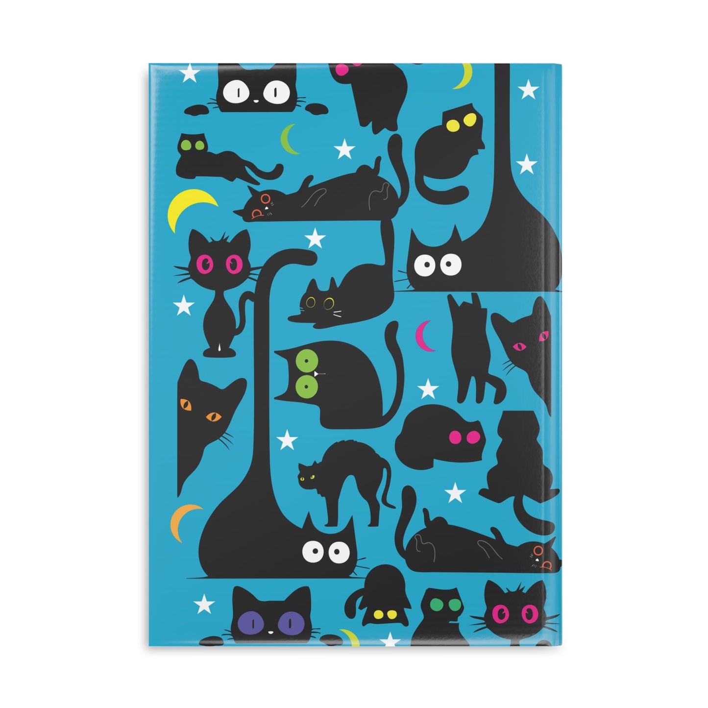 Blue Wicked Whiskers Hardcover Notebook with Puffy Covers