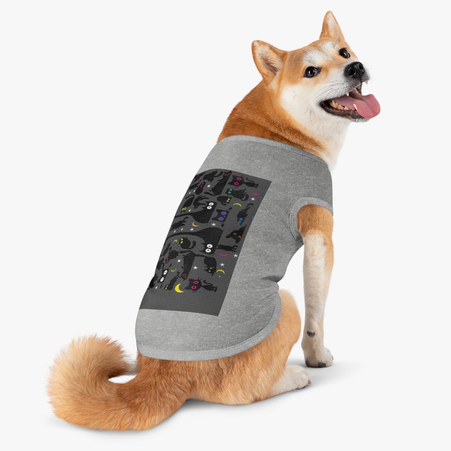 Grey Wicked Whiskers Pet Tank Top